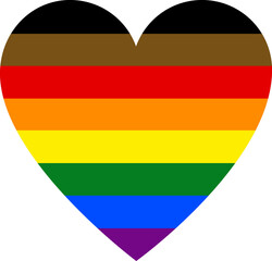 LGBT rainbow colorful hearts on flag, pride month celebrate annual in June social is a symbol of lesbian, gay, bisexual, transgender, human rights, tolerance and peace. Illustrator vector
