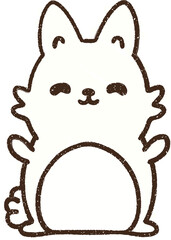 Rabbit Chalk Drawing