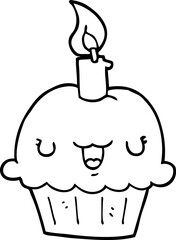 cartoon cupcake