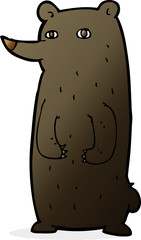funny cartoon black bear