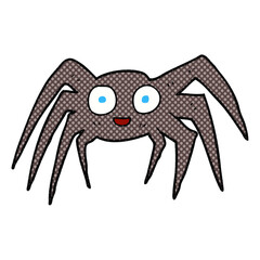 freehand drawn cartoon spider