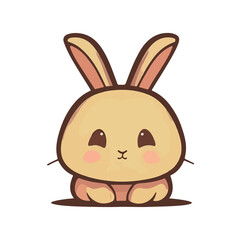 Bunny Cute Face Illustration