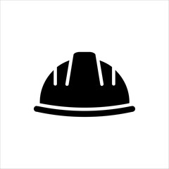 Safety helmet icon. Vector concept illustration for web design. isolated on white background.