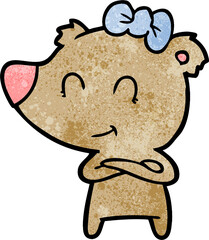 female bear cartoon