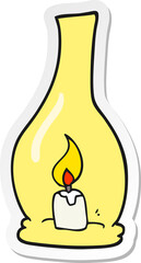 sticker of a cartoon lantern