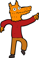 cartoon fox man