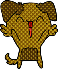 happy little dog cartoon