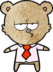 Obraz premium bear boss cartoon
