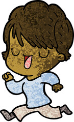 cartoon woman talking