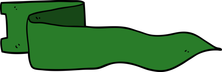 cartoon waving banner