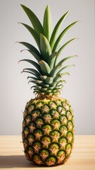Fototapeta premium Pineapple. Tropical Plant with an Edible Fruit. Healthy. Yummy. Generative AI