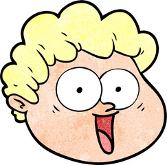 cartoon male face