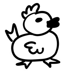 Children's line drawings, symbols