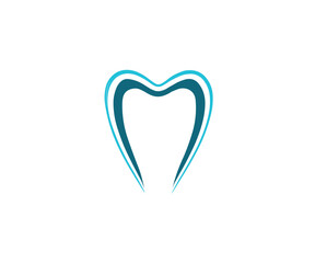 Tooth dental logo teth symbol vector design