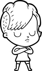 Obraz premium cartoon woman