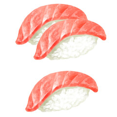 寿司のイラスト　大トロ