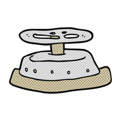 freehand drawn cartoon sealed bunker door