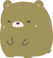 cartoon sad bear