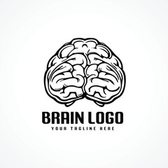 Minimal Modern Brain Logo Design Brain Logo Vector