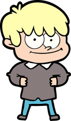 Obraz premium happy cartoon man