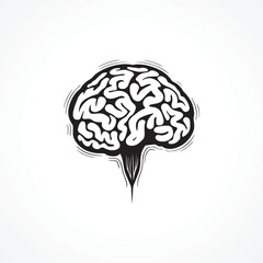 Minimal Modern Brain Logo Design Brain Logo Vector