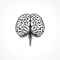 Minimal Modern Brain Logo Design Brain Logo Vector