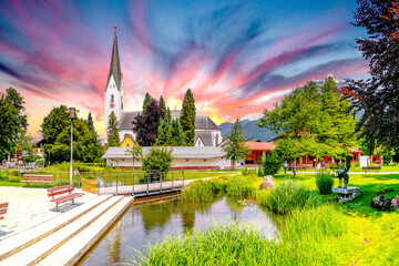 Altstadt, Oberstdorf, Bayern, Deutschland 