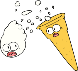 cartoon ice cream