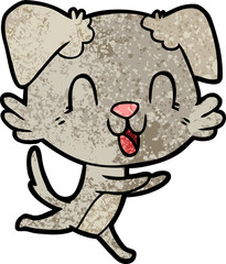 laughing cartoon dog