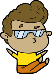 cartoon cool guy