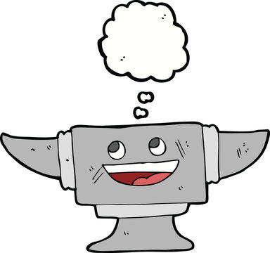 recommend clip art: cartoon blacksmith anvil with thought bubble