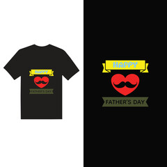 Happy Father's Day T-Shirt Design Template