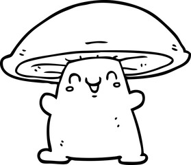 cartoon mushroom character