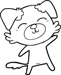 Fototapeta premium cartoon dog
