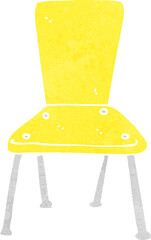 cartoon old school chair