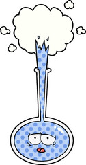 cartoon tired science experiment