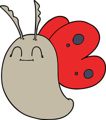 funny cartoon butterfly
