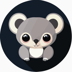 Cute vector koala illustration or icon