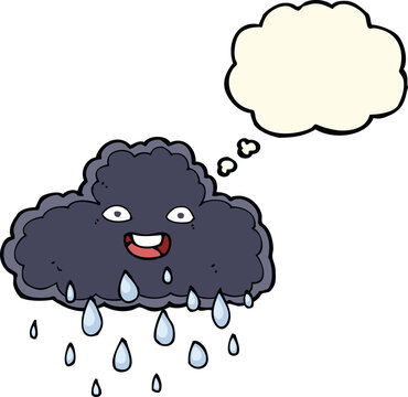 recommend clip art: cartoon raincloud with thought bubble