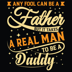 father's day t-shirt design vector art