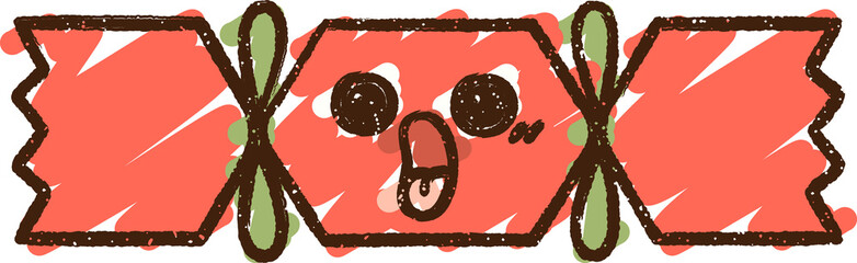 Christmas Cracker Chalk Drawing