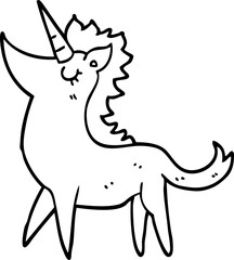 cartoon unicorn