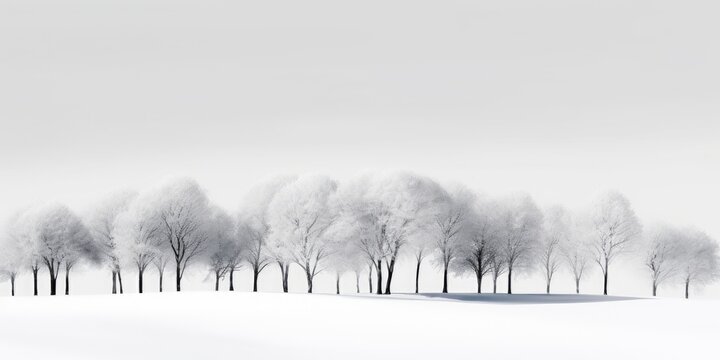 Beautiful magical winter wonderland landscape.