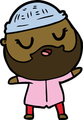 cartoon man with beard