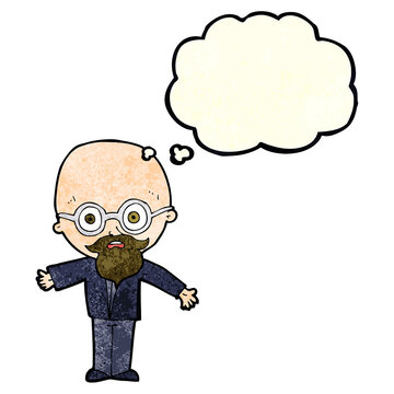recommend clip art: cartoon genius scientist with thought bubble