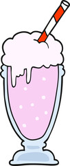 cartoon milkshake
