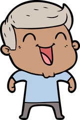 cartoon man laughing
