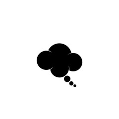 Fototapeta na wymiar Thought bubble icon isolated on white background