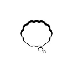 Thought bubble icon isolated on white background