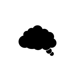 Thought bubble icon isolated on white background